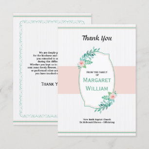 Memorial Thank You Card