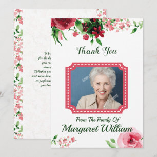 Memorial Thank You Card