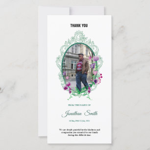 Memorial Thank You Photo Card