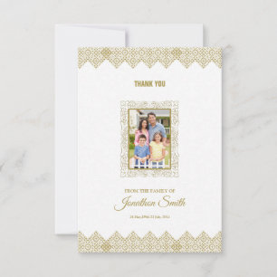 Memorial Thank You Photo Card