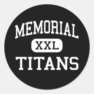 Memorial - Titans - High - Port Arthur Texas Classic Round Sticker