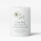 Memorial Watercolor Flower Botanicals Elegant Chic