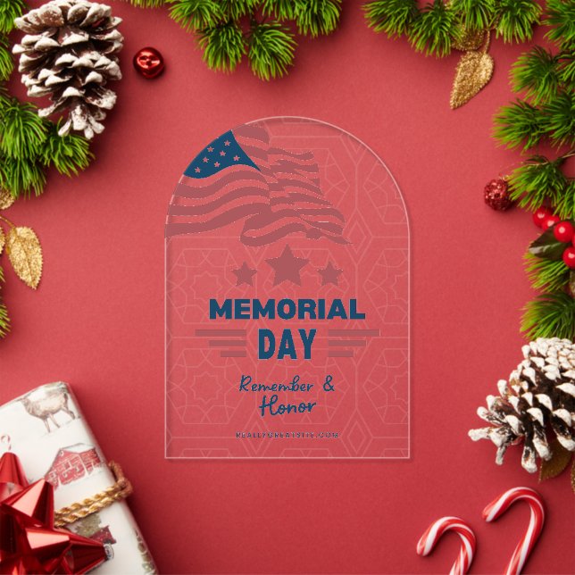 #MemorialDayRemember&HonorAcrylicInvitation Acrylic Invitations (Insitu (Holiday))