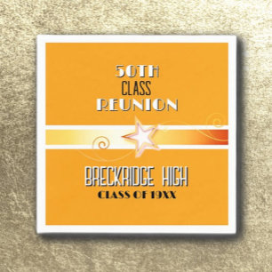Memories! 50TH class reunion Napkin