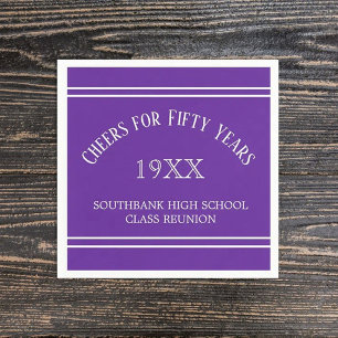 Memories! 50th Class Reunion party  Napkins