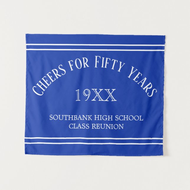 Memories! 50th Class Reunion wall   Tapestry (Front (Horizontal))