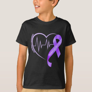 Memories alzheimer’s awareness purple ribbon T-Shirt