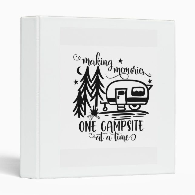 *MEMORIES AROUND CAMPFIRE* 3 RING BINDER (Front/Spine)