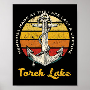 Memories At Torch Lake Last A Lifetime Camping Vac Poster