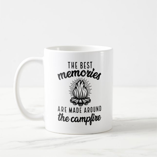 Memories Campfire Coffee Mug (Left)