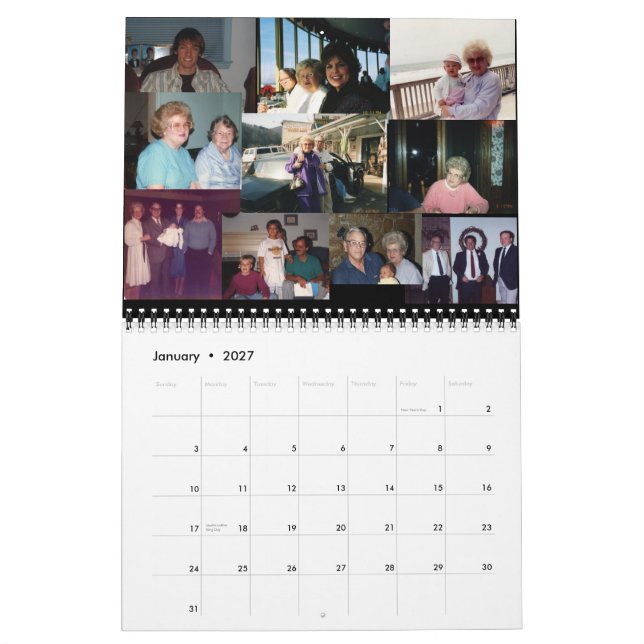 Memories - Customized Calendar (Jan 2027)