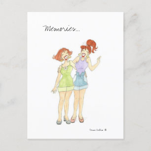 Memories Girlfriend Postcard