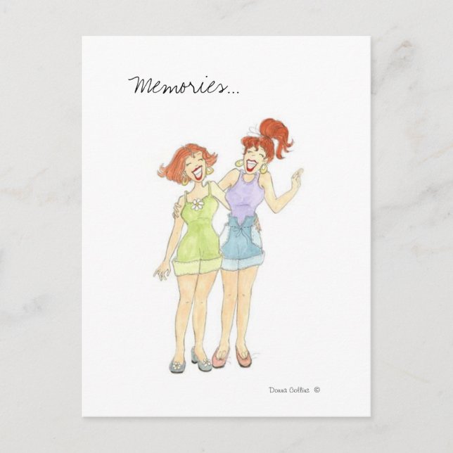 Memories Girlfriend Postcard (Front)