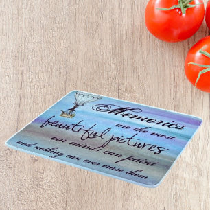 Memories Glass  Cutting Board