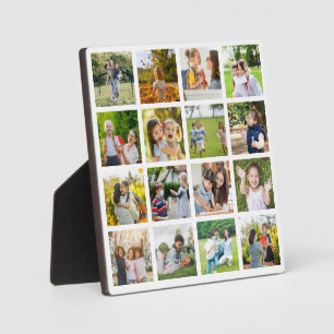 Memories in Motion: Customizable 16 Photo Collage Plaque
