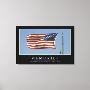 Memories: Inspirational Quote 2 Canvas Print
