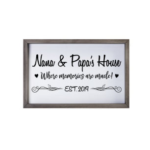 Memories Made 7"x10" Grey Framed Shadow Box