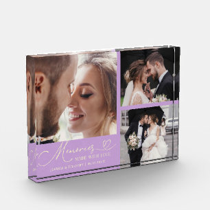 Memories Made with Love Wisteria Wedding Photo Block