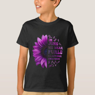 Memories Matter Alzheimer Purple  Alzheimer's Awar T-Shirt