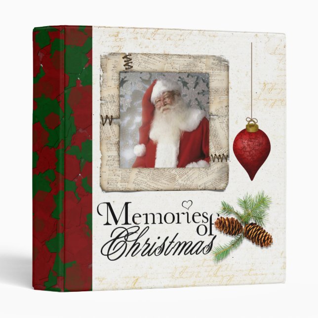 memories of christmas photo album binder (Front/Spine)