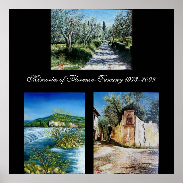 Memories of Florence-Tuscany Poster (Front)