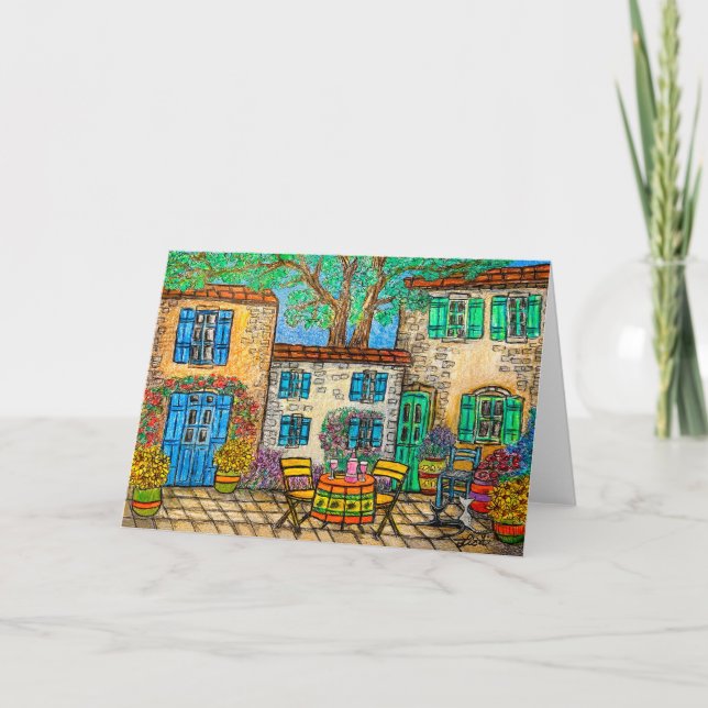 Memories of Provence Greeting Card by Lisa Lorenz (Front)
