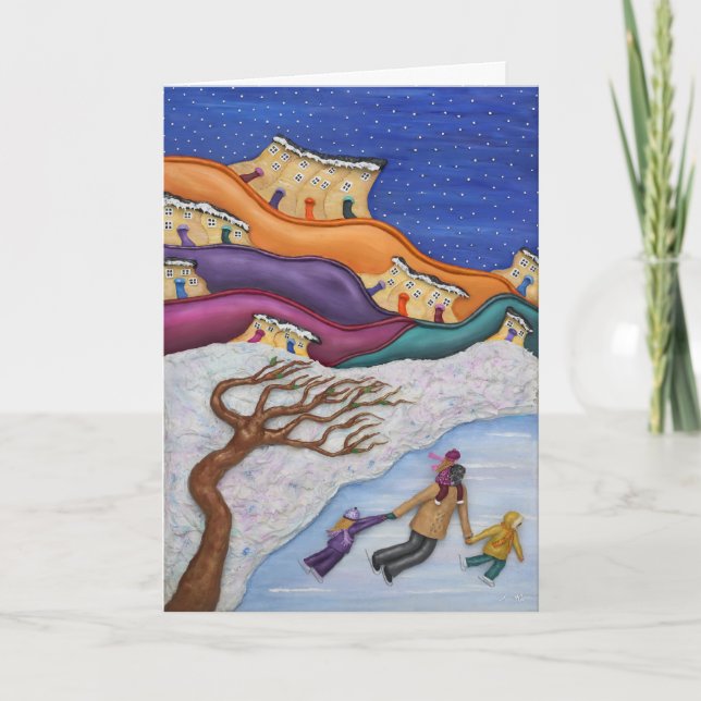 Memories On Ice Holiday Card (Front)