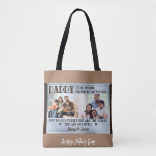 Memories on the Move: Happy Father's Day Custom Co Tote Bag