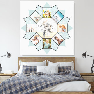 Memories Photo Collage Sea Glass ID1016 Canvas Print