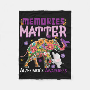 Memories Problem Elephant Heimerheimer Heimerheime Fleece Blanket