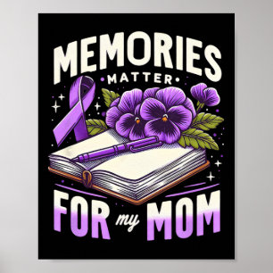 Memories Problem For My Mom Heimerheimer Awareness Poster