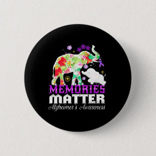 Memories Problem Heimer Heimer's Awareness 1 2 Inch Round Button
