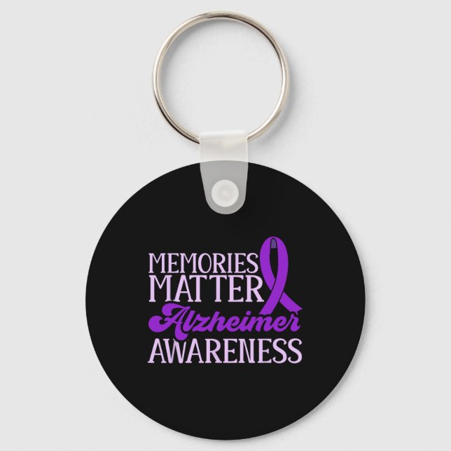 Memories Problem Heimerheimer Awareness End Heimer Keychain (Front)