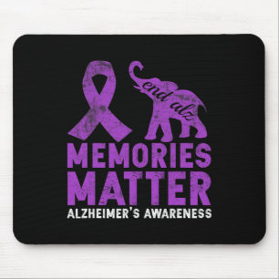 Memories Problem Heimerheimer - Purple Elephant Mouse Pad