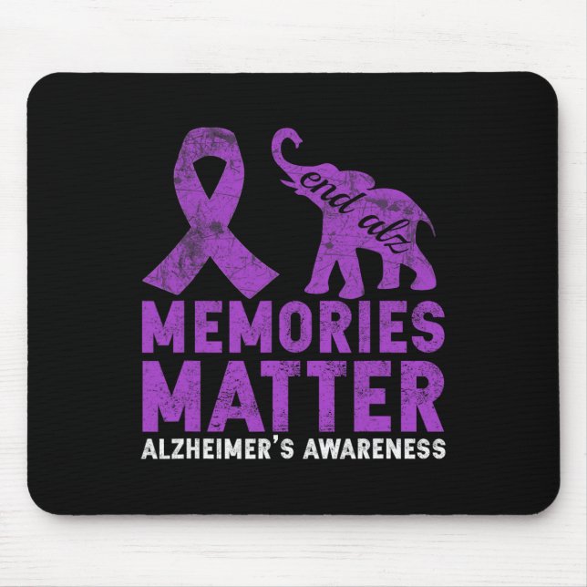 Memories Problem Heimerheimer Shirt - Purple Eleph Mouse Pad (Front)