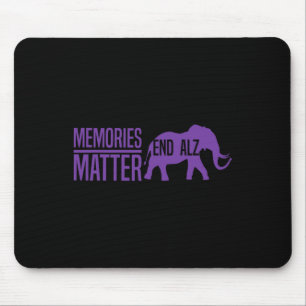 Memories Problem Purple Elephant And Text Heimerhe Mouse Pad