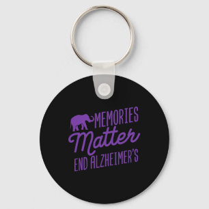 Memories Problem Purple Elephant Keychain