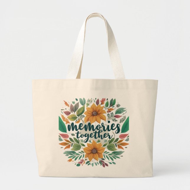 Memories Together – Timeless Bond Large Tote Bag (Front)