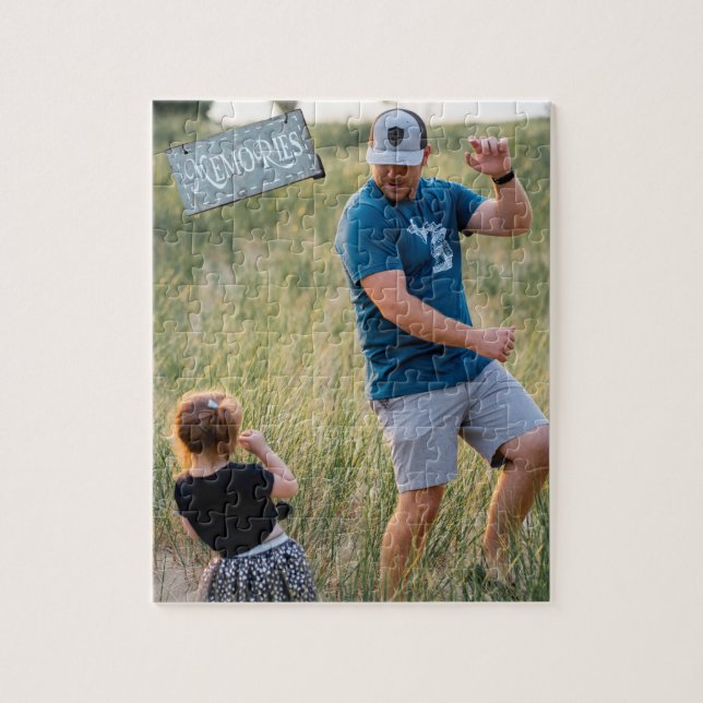 Memories With My Daughter Pizzle Jigsaw Puzzle (Vertical)