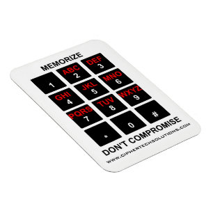 Memorize Don't Compromise Magnet