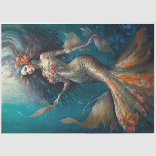 Memorizing Mermaid Tissue Paper (Front)