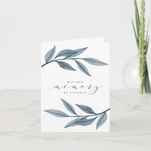 Memory eternal sympathy card (Front)