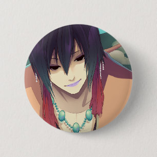memory f i s h Badge 2 Inch Round Button