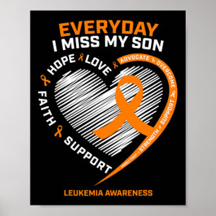 Memory In Remembrance Of My Son Leukaemia Awarenes Poster