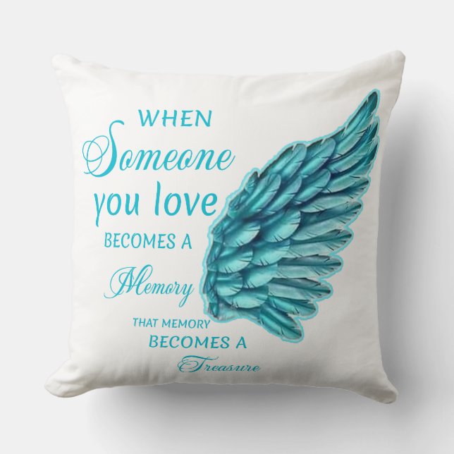 Memory keeping throw pillow (Front)
