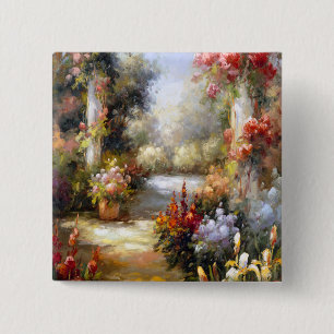 Memory Lane I 2 Inch Square Button