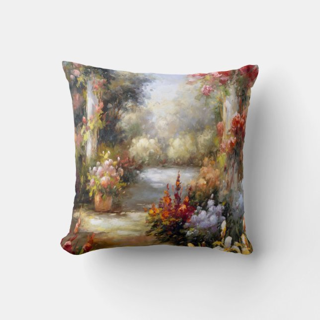 Memory Lane I Throw Pillow (Front)