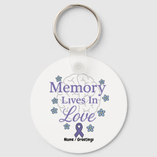 Memory Lives In Love Alzheimer’s Awareness Keychain
