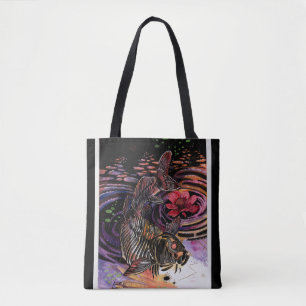 Memory Maps Autumn Vibes Koi Skeleton Reflections  Tote Bag