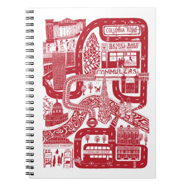 MEMORY MAPS // EAST LONDON, RED NOTEBOOK (Front)